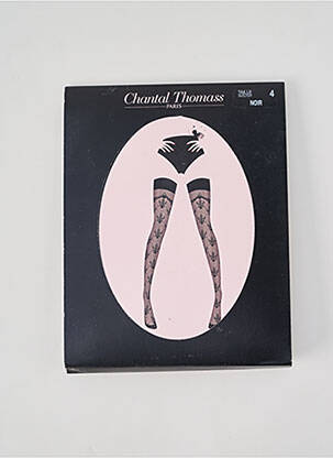 Bas broderie noir CHANTAL THOMASS femme