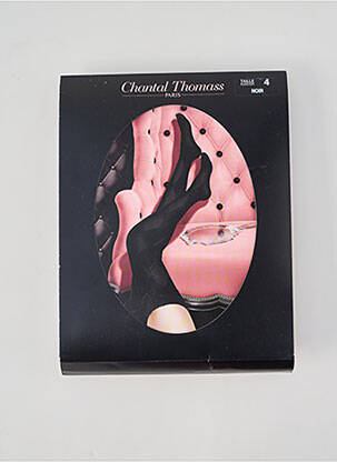 Bas imprimé fantaisie noir CHANTAL THOMASS femme