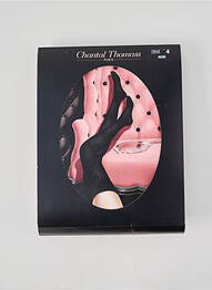 Bas imprimé fantaisie noir CHANTAL THOMASS femme