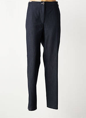 Pantalon droit taille élastique taille normale bleu GRIFFON femme