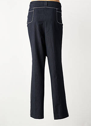 Pantalon droit taille élastique taille normale bleu GRIFFON femme