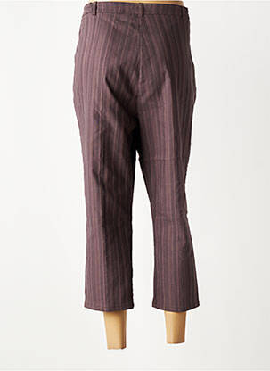 Pantacourt taille élastique taille normale marron GRIFFON femme