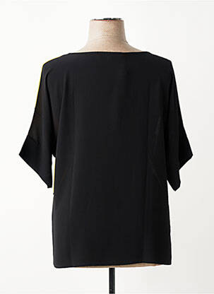 Blouse col rond manches courtes jaune QUATRE VINGT JOURS femme
