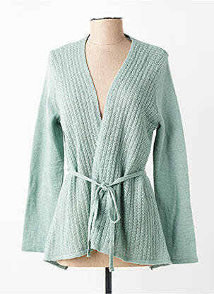 Gilet manches longues stretch vert GRIFFON femme