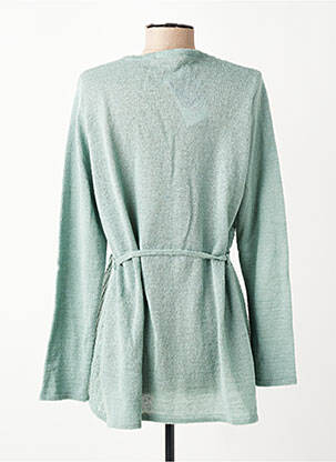 Gilet manches longues stretch vert GRIFFON femme