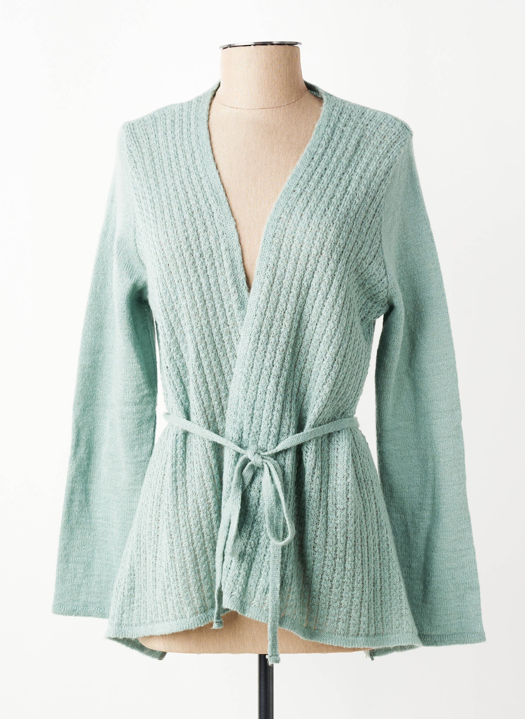Gilet manches longues stretch vert GRIFFON femme