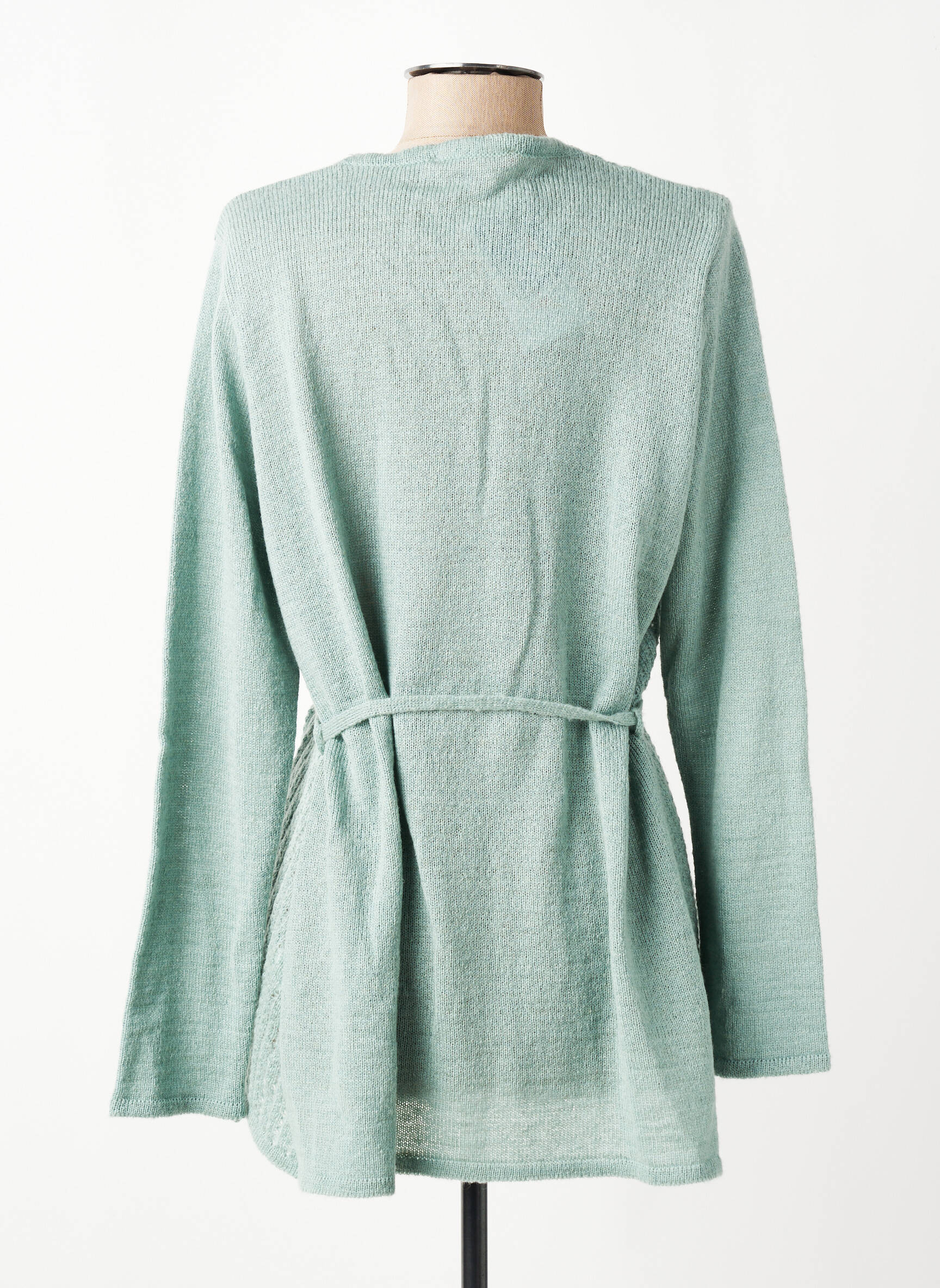 Gilet manches longues stretch vert GRIFFON femme