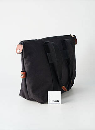 Sac fermeture zippée forme rectangulaire noir ELITE femme