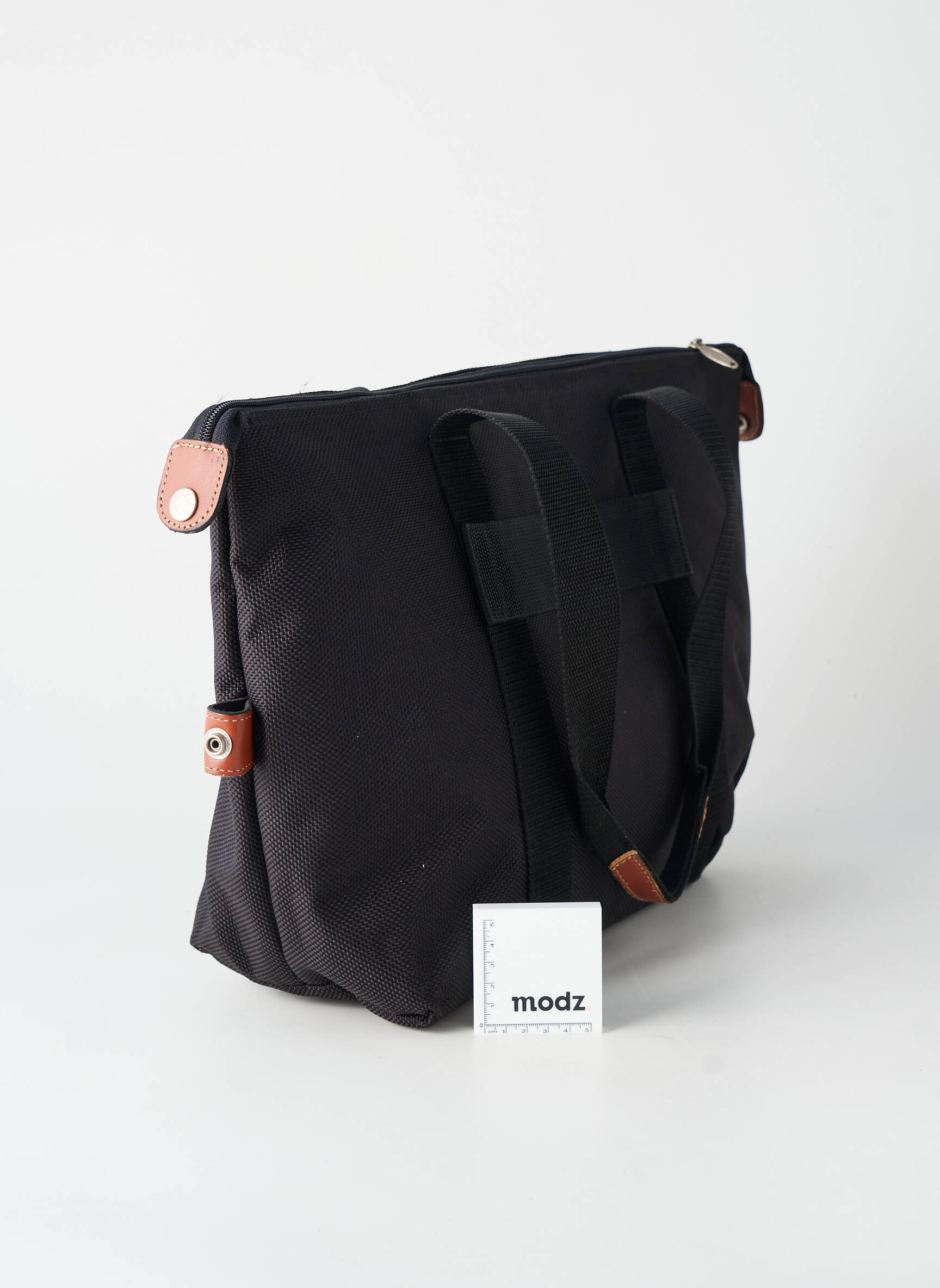 Sac fermeture zippée forme rectangulaire noir ELITE femme