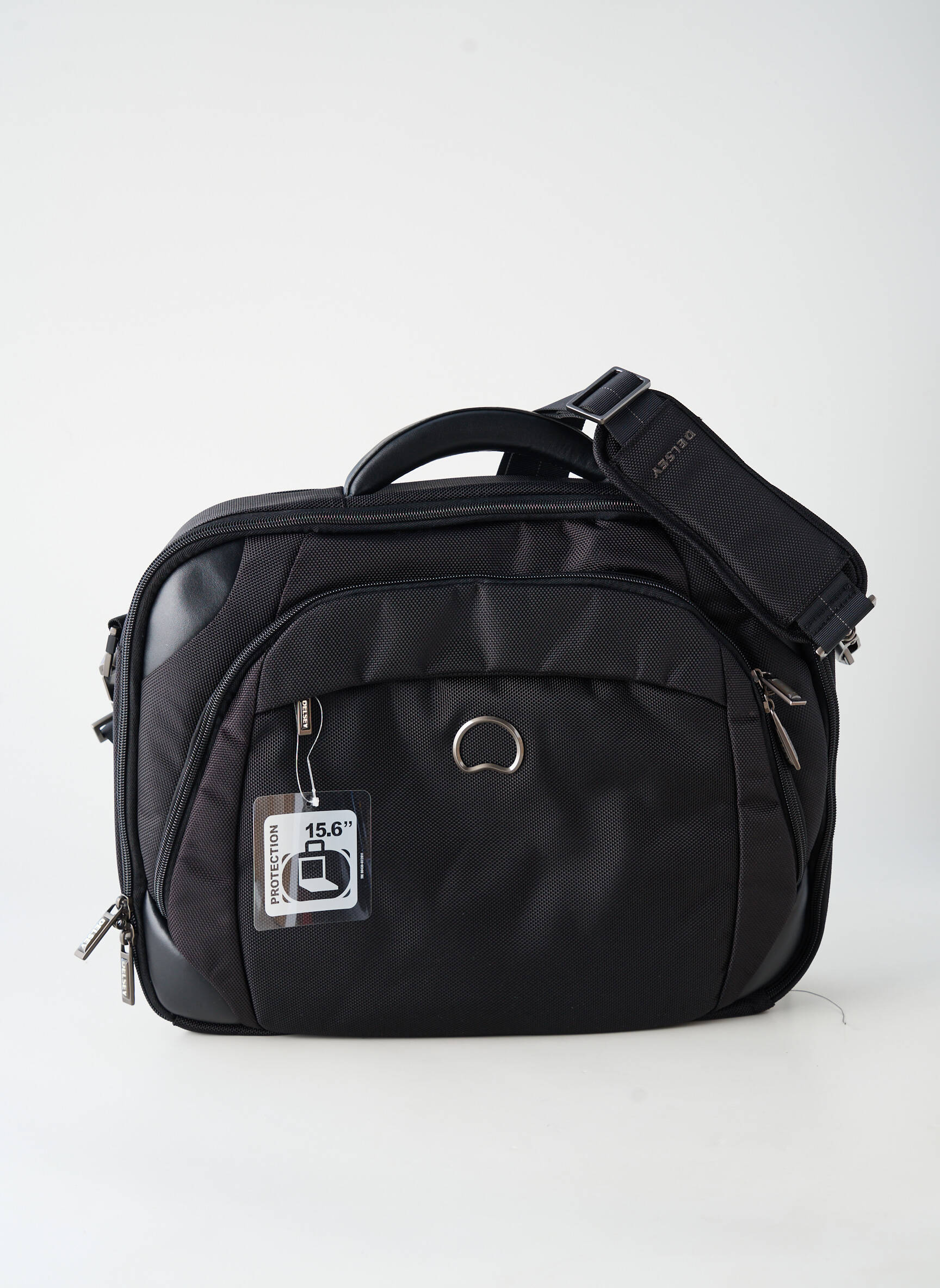 Sac fermeture zippée forme rectangulaire noir DELSEY femme