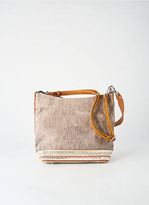 Sac fermeture zippée forme rectangulaire gris FUCHSIA femme