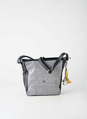 Sac fermeture zippée forme rectangulaire noir PATRICK BLANC femme