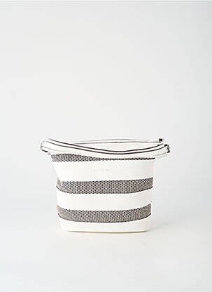 Sac fermeture zippée forme rectangulaire blanc PATRICK BLANC femme