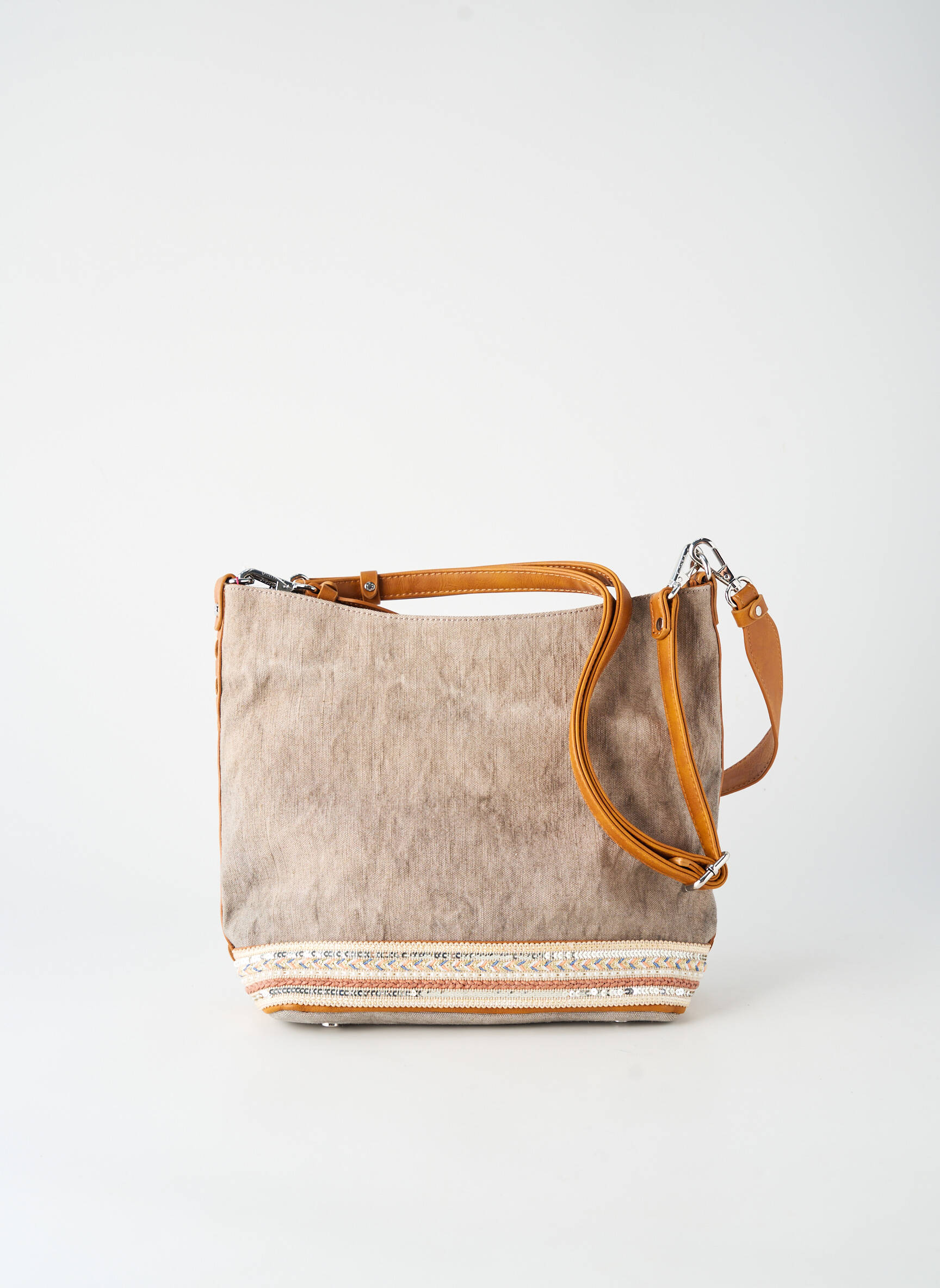 Sac fermeture zippée forme rectangulaire gris FUCHSIA femme