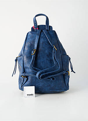 Sac à dos poches bleu FUCHSIA femme
