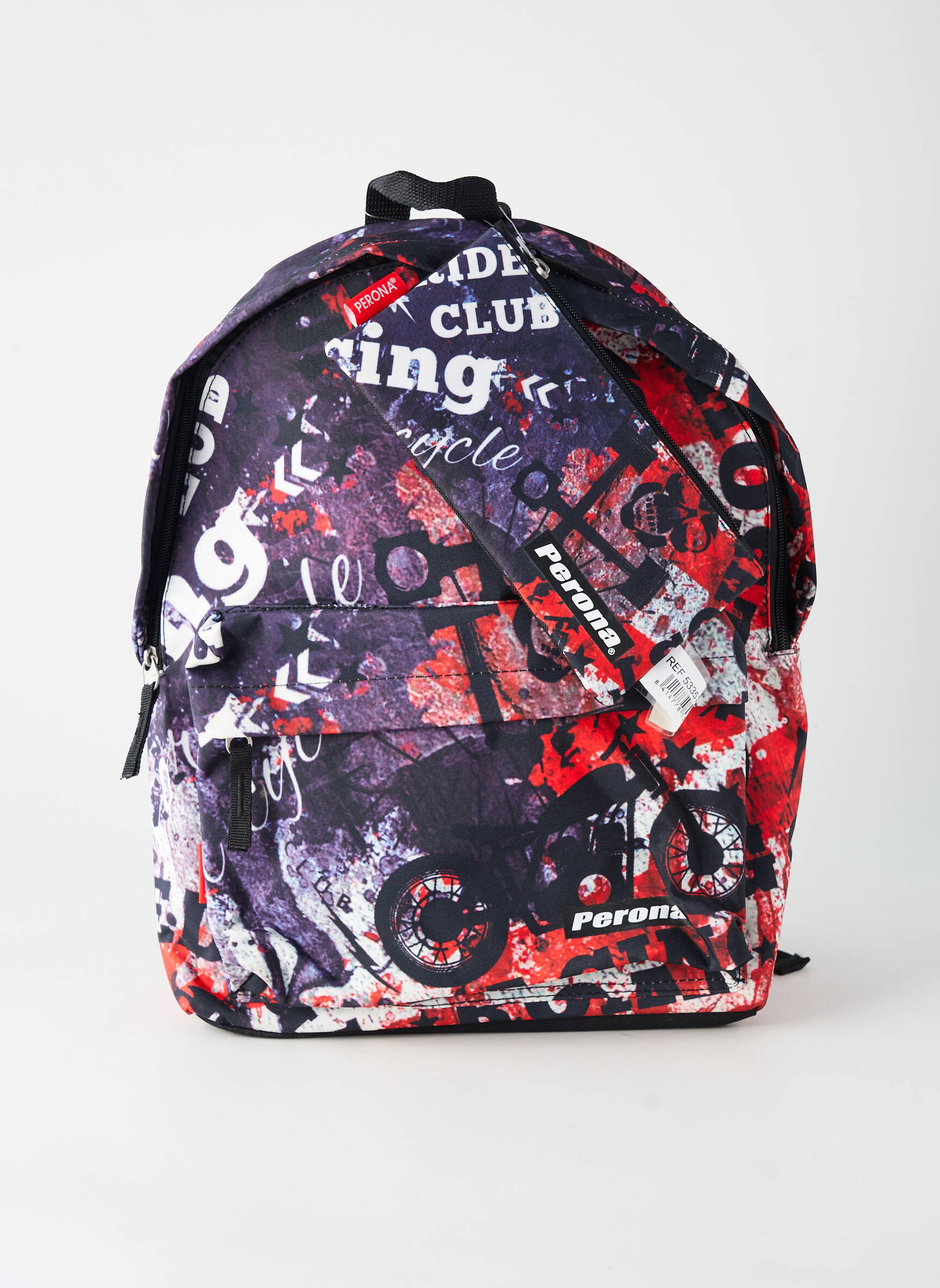 Sac à dos imprimé fantaisie rouge PERONA garçon