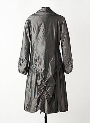 Imperméable fermeture zippée sur le devant sans capuche gris O.K.S femme