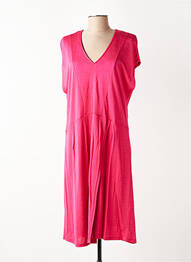 Robe mi-longue manches courtes manches courtes rose MADO ET LES AUTRES femme