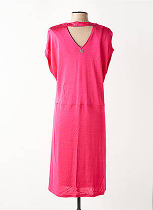 Robe mi-longue manches courtes manches courtes rose MADO ET LES AUTRES femme