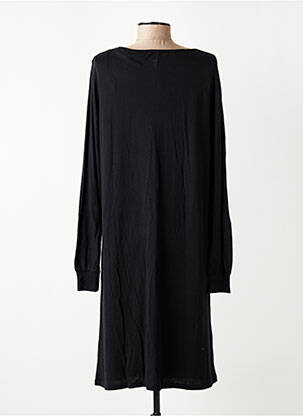 Robe mi-longue manches longues manches longues noir DIPLODOCUS femme