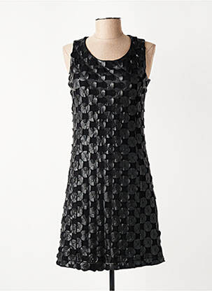 Robe mi-longue sans manche sans manche noir FRED SABATIER femme