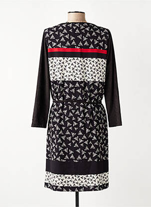 Robe courte manches longues manches longues noir DESAIVRE femme
