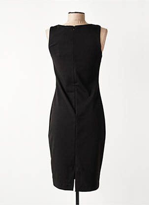 Robe mi-longue sans manche sans manche noir POUSSIERE D'ETOLE femme