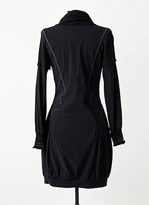Robe courte manches longues manches longues noir O.K.S femme
