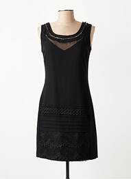 Robe courte sans manche sans manche noir CARLOPIK femme
