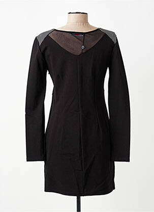 Robe courte manches longues manches longues noir CARLOPIK femme