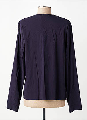 Veste casual col rond violet FRANCK ANNA femme