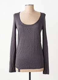 Pull coupe cintrée manches longues gris DIPLODOCUS femme