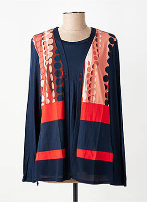 Top stretch manches longues bleu CLARIN SHAVIEN femme