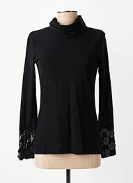 Top stretch manches longues noir FRED SABATIER femme