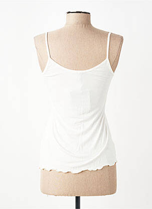 Top stretch fines bretelles beige POUSSIERE D'ETOLE femme