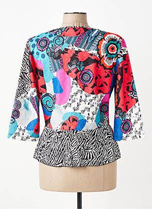 Veste chic fermeture boutonnée sur le devant noir EVALINKA femme