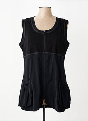 Gilet sans manche poches noir FRED SABATIER femme