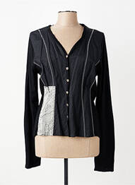 Veste casual coupe cintrée noir TERRAMODA femme