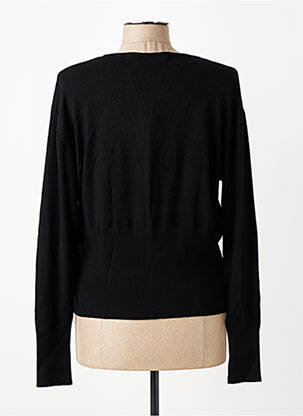Pull col v manches longues noir CLAUDE DE SAIVRE femme