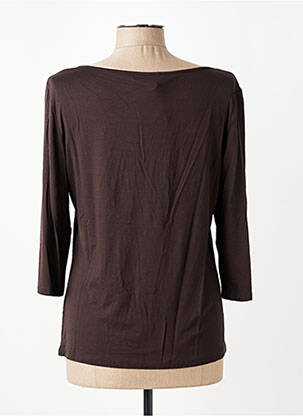 T-shirt manches 3/4 manches 3/4 marron CLAUDIA GIL femme