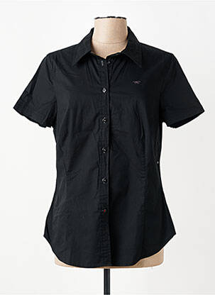 Chemisier manches courtes manches courtes noir MUSTANG femme