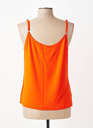 Top tissage jersey fines bretelles orange KATMAI femme