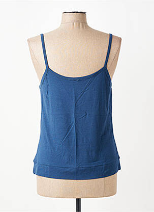 Top stretch fines bretelles bleu FILIPINE LAHOYA femme