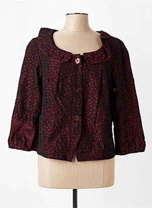 Veste chic fermeture boutonnée sur le devant rouge QUATTRO femme