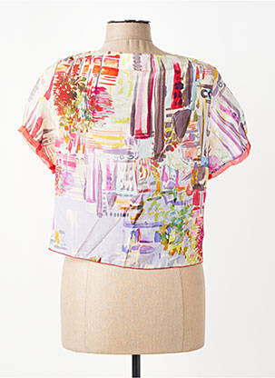 Veste chic fermeture boutonnée sur le devant rouge QUATTRO femme