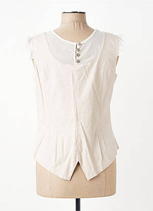 Top stretch sans manche beige ALICE ET BARNABE femme
