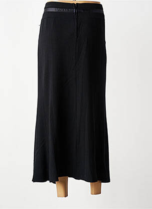Jupe longue tissage crêpe noir STEILMANN femme
