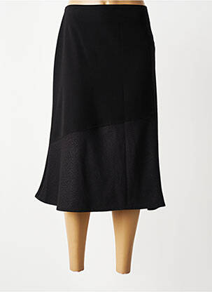 Jupe mi-longue taille normale noir QUATTRO femme
