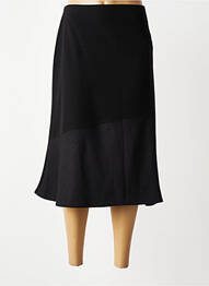 Jupe mi-longue taille normale noir QUATTRO femme