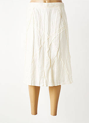 Jupe mi-longue doublure beige FRED SABATIER femme